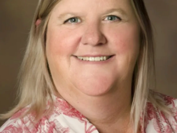 Jennifer Fields smiles at the camera